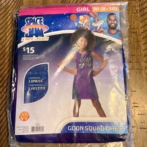 Space Jam Goon Squad Dress for Girls Purple Mesh Sz Medium 8-10